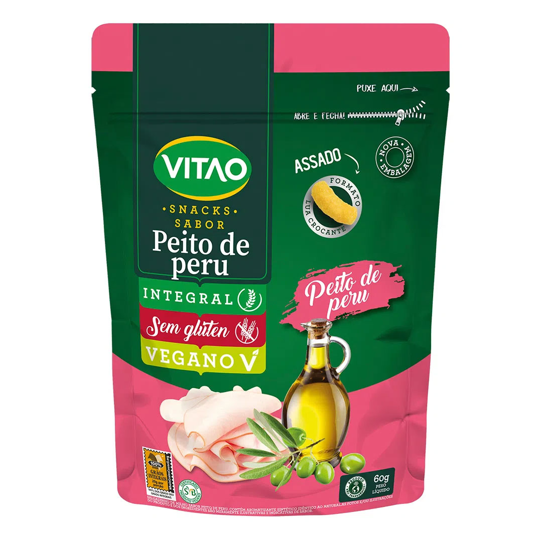 Snacks Integral Peito De Peru 60g Vitao