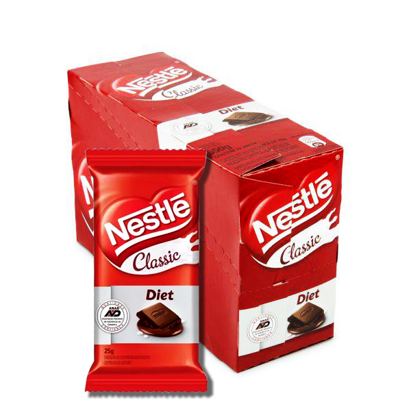 Chocolate Classic Diet 25g - Nestlé 22 Unidades